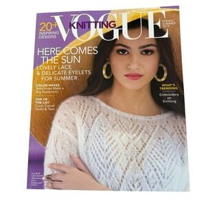 Vogue Knitting Magazine Spring/ Summer 2019 Embroidery  on Knit Knitting Pattern